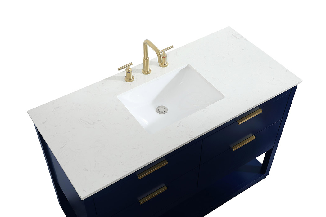 Elegant Bathroom Vanity - Blue (VF19248BL)