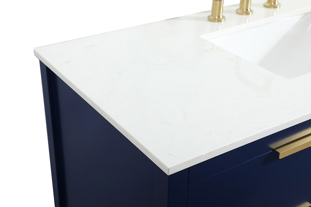 Elegant Bathroom Vanity - Blue (VF19248BL)