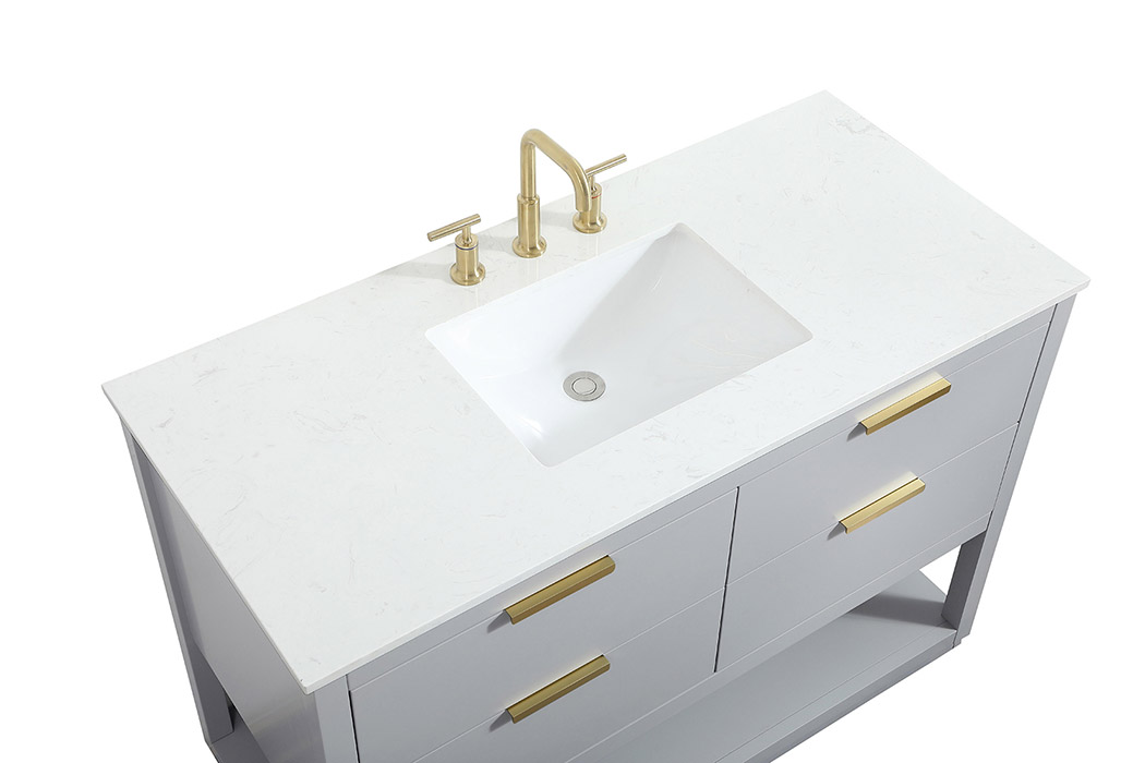 Elegant Bathroom Vanity - Gray (VF19248GR)
