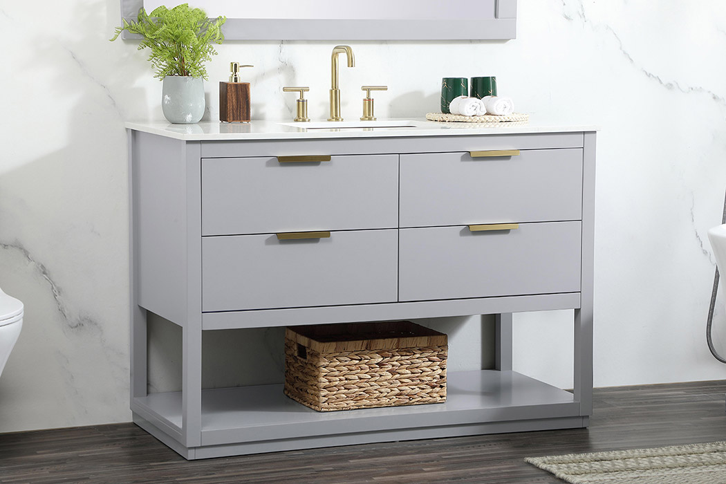 Elegant Bathroom Vanity - Gray (VF19248GR)