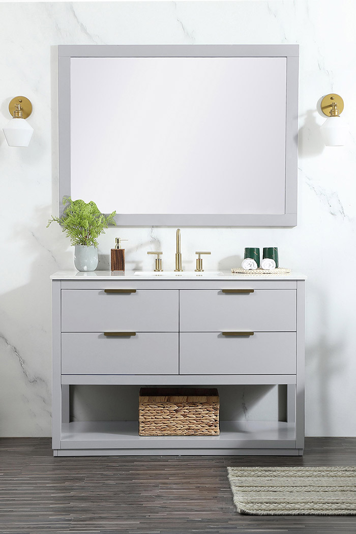 Elegant Bathroom Vanity - Gray (VF19248GR)