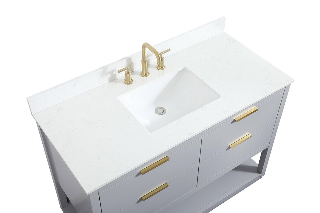 Elegant Bathroom Vanity - Gray (VF19248GR-BS)