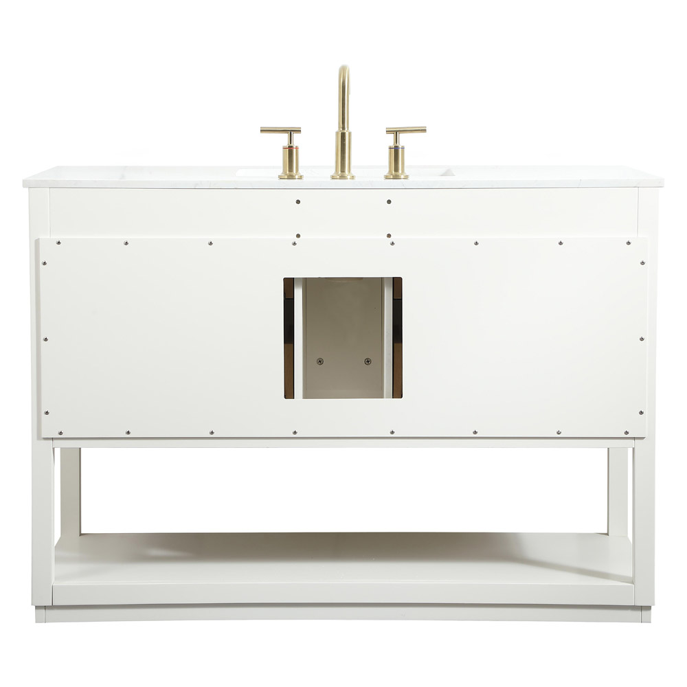 Elegant Bathroom Vanity - White (VF19248WH)
