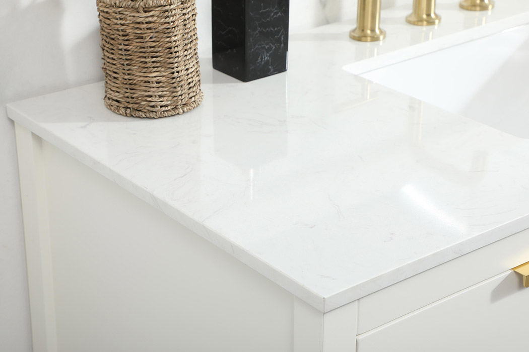 Elegant Bathroom Vanity - White (VF19248WH)