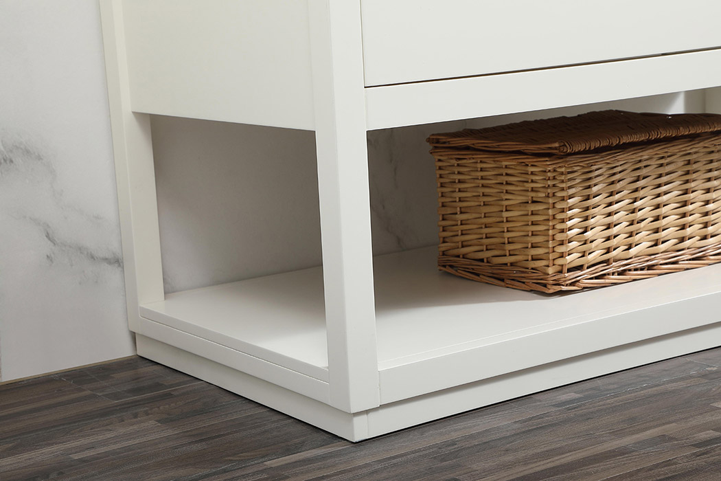 Elegant Bathroom Vanity - White (VF19248WH)