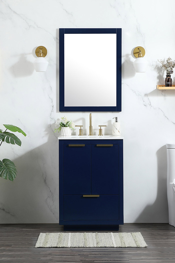 Elegant Bathroom Vanity - Blue (VF19424BL)