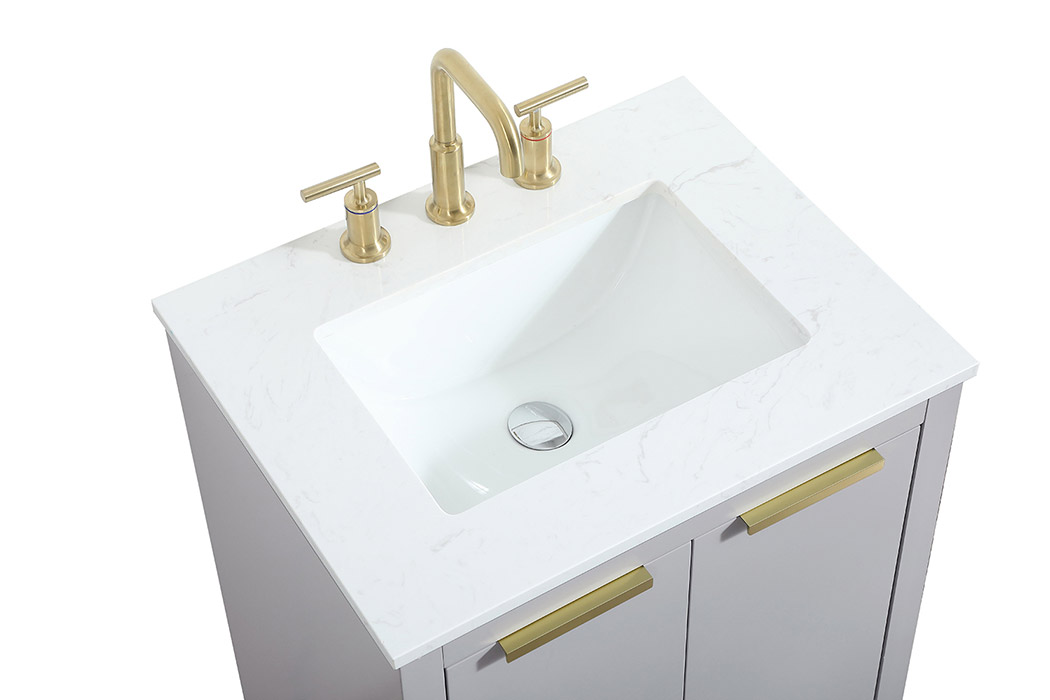 Elegant Bathroom Vanity - Gray (VF19424GR)