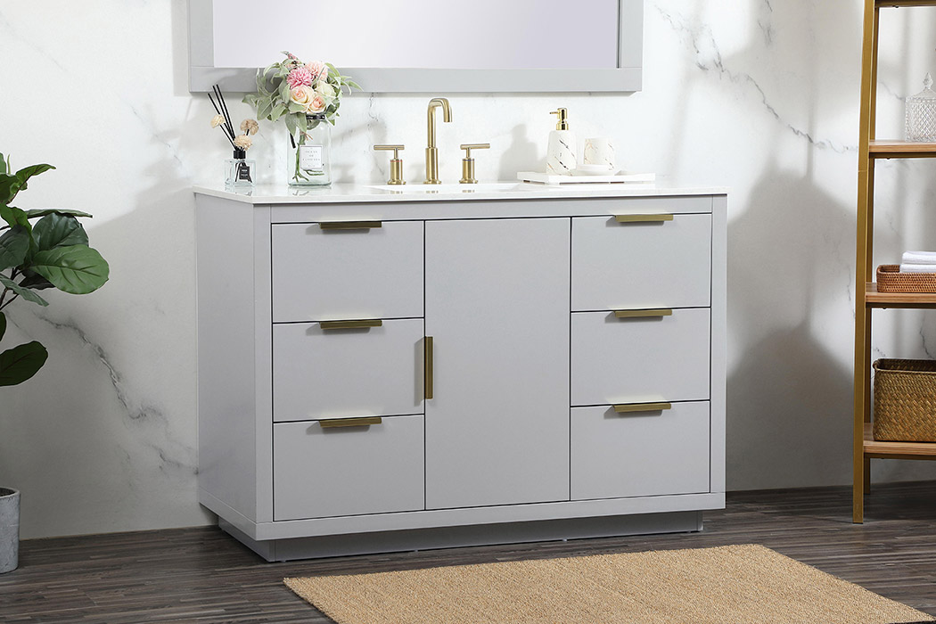 Elegant Bathroom Vanity - Gray (VF19448GR)