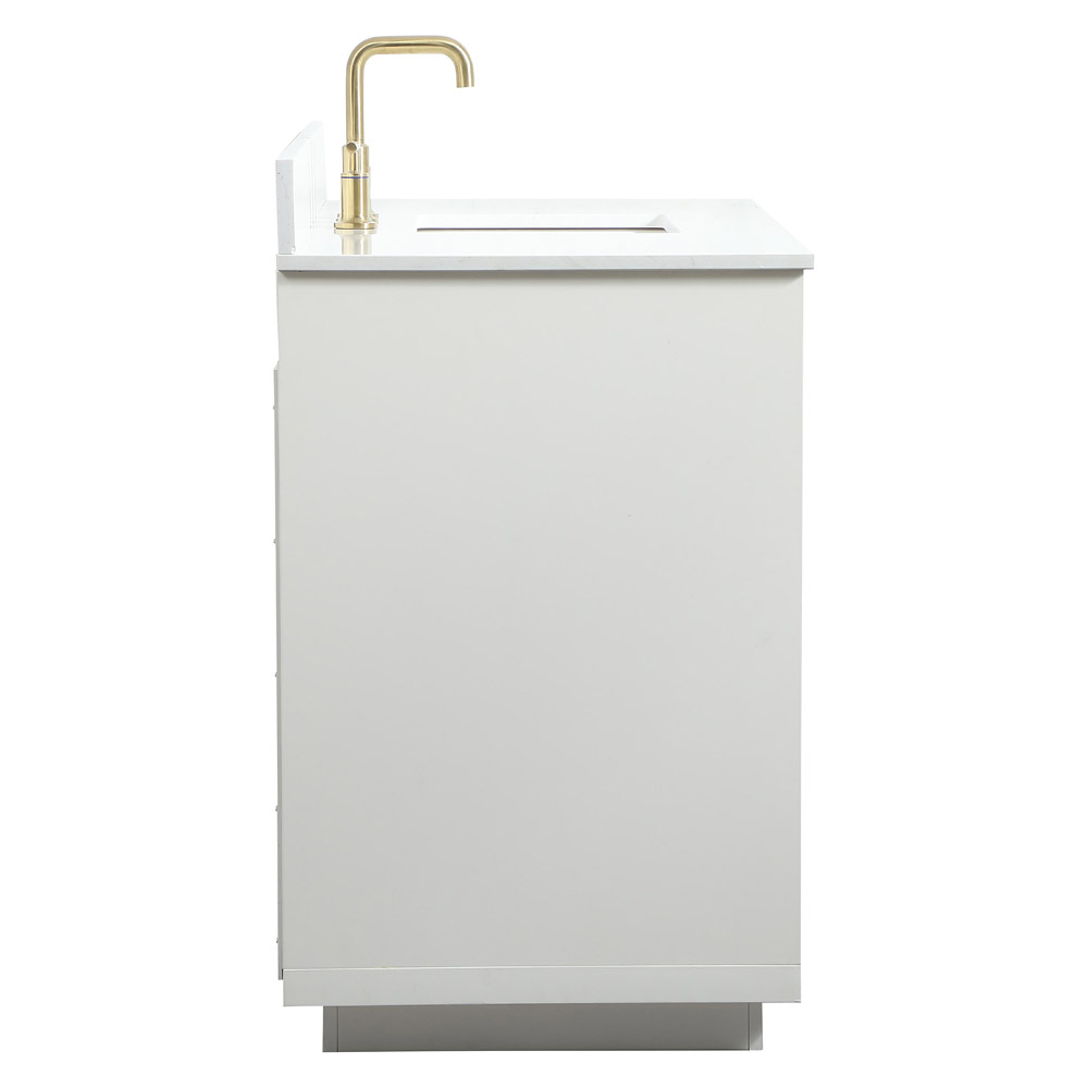 Elegant Bathroom Vanity - White (VF19448WH-BS)