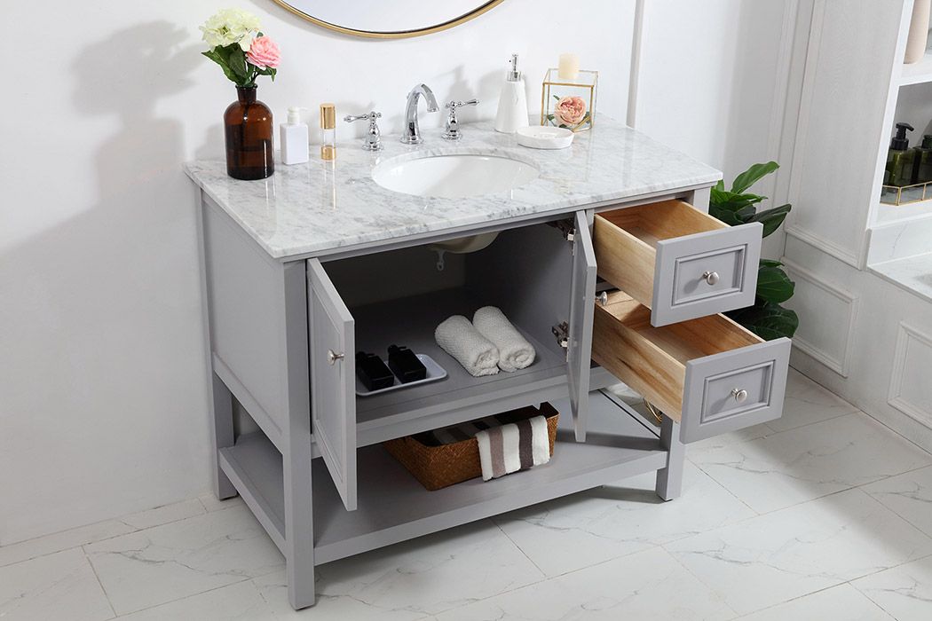 Elegant Bathroom Vanity - Gray (VF27042GR)