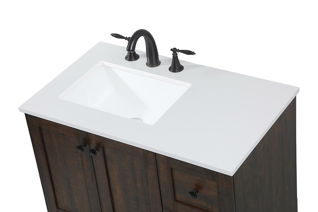 Elegant Bathroom Vanity - Espresso (VF2832EX)