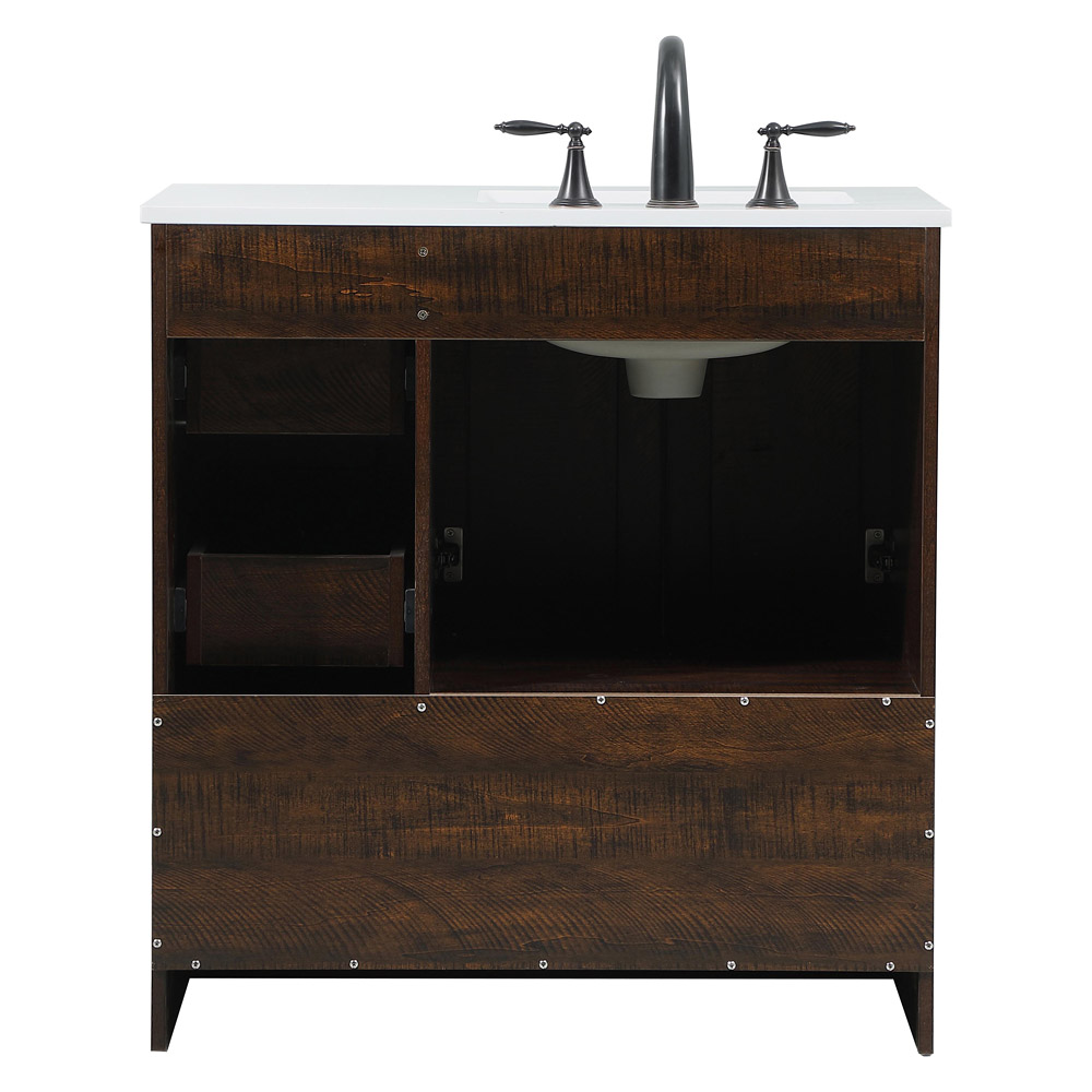Elegant Bathroom Vanity - Espresso (VF2832EX)