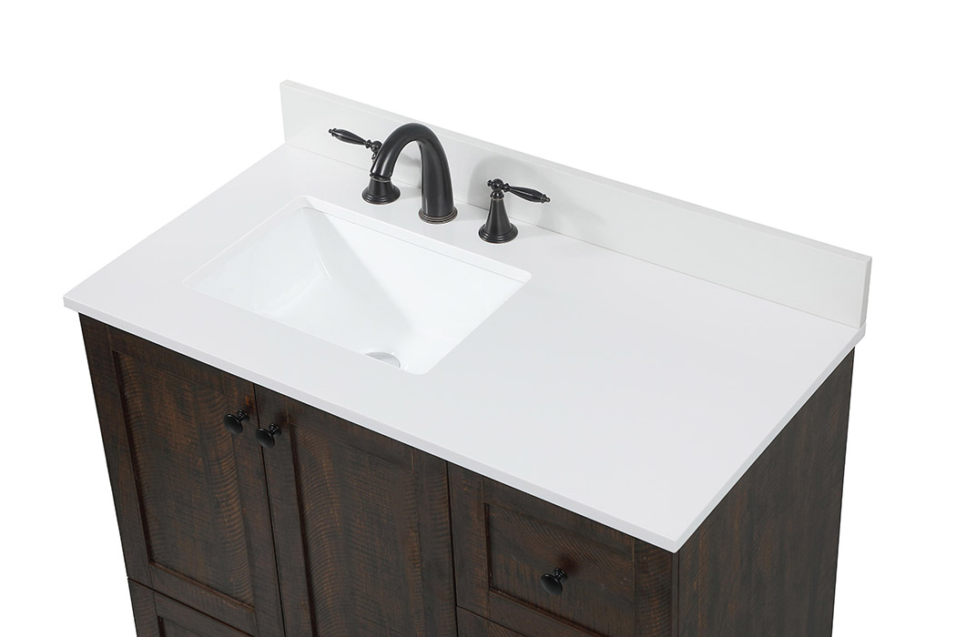 Elegant Bathroom Vanity - Espresso (VF2836EX-BS)