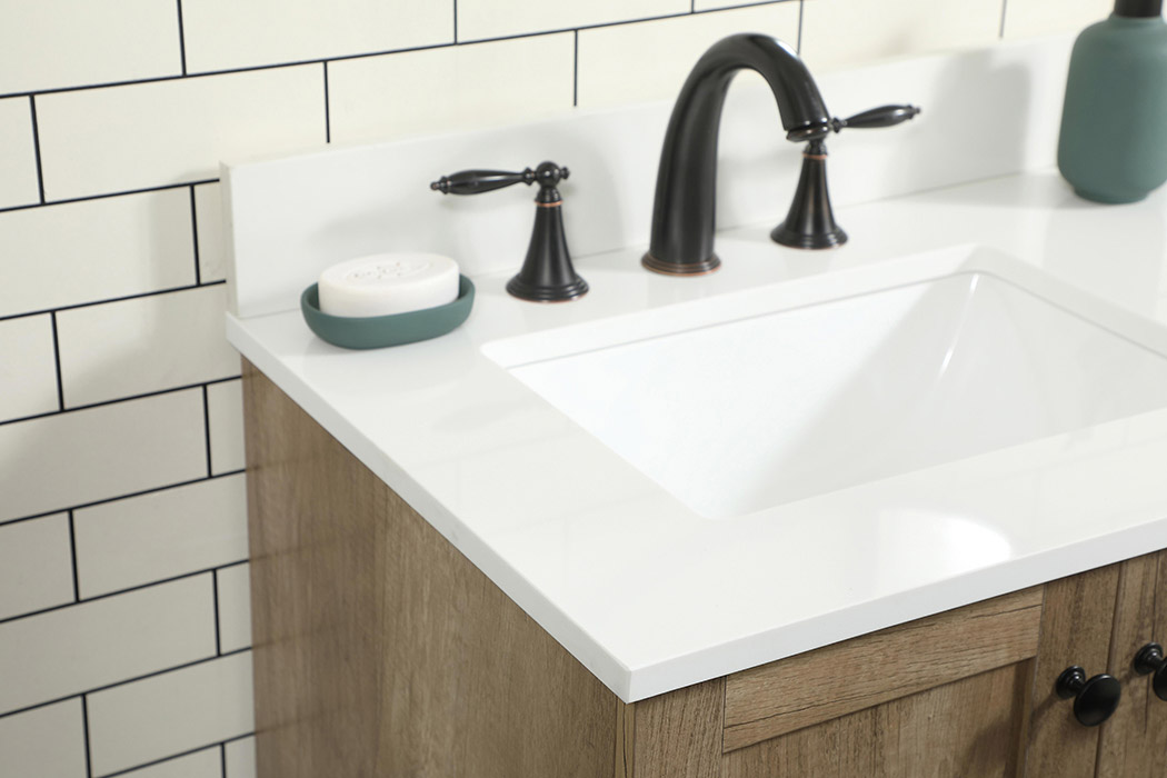 Elegant Bathroom Vanity - Natural Oak (VF2836NT-BS)