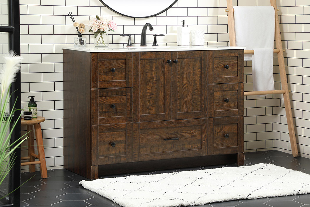 Elegant Bathroom Vanity - Espresso (VF2848EX)