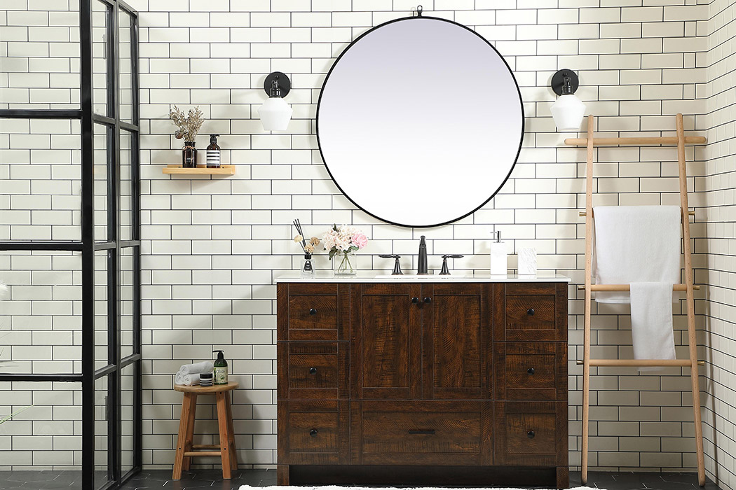 Elegant Bathroom Vanity - Espresso (VF2848EX)