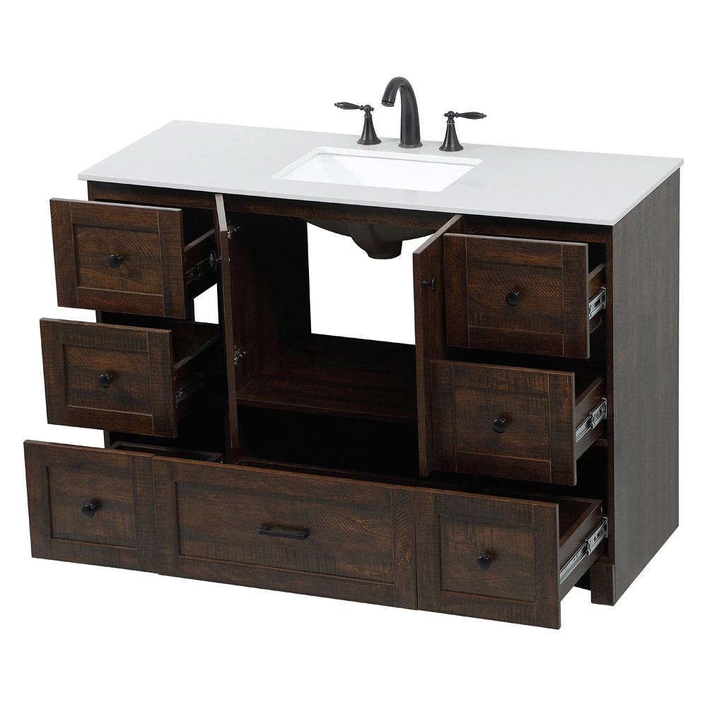 Elegant Bathroom Vanity - Espresso (VF2848EX)