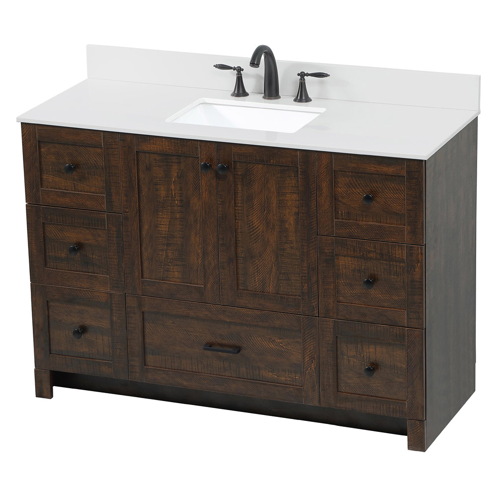 Elegant Bathroom Vanity - Espresso (VF2848EX-BS)
