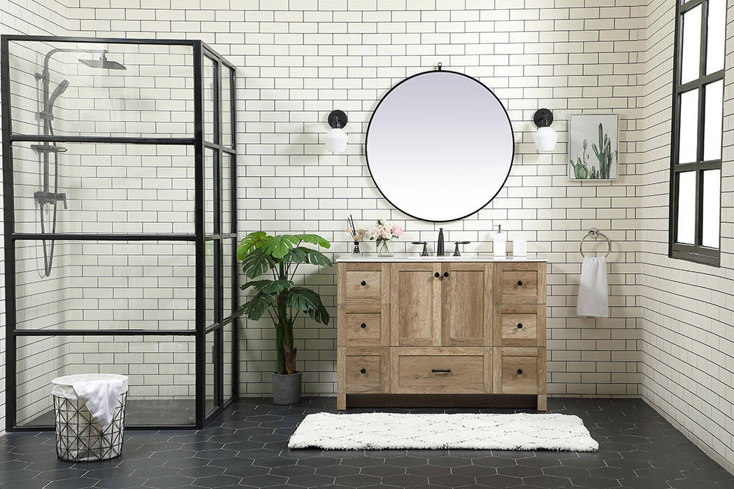 Elegant Bathroom Vanity - Natural Oak (VF2848NT)