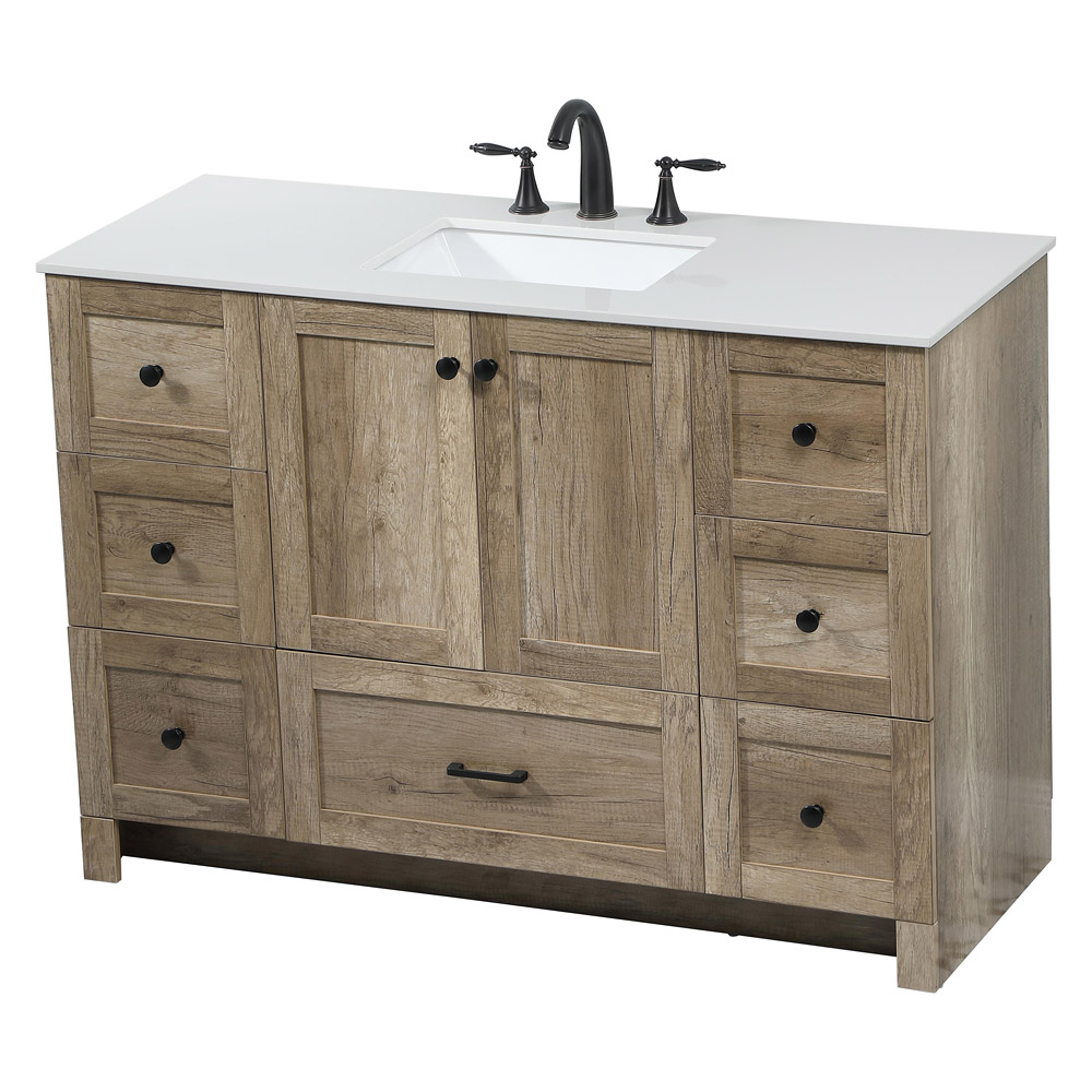Elegant Bathroom Vanity - Natural Oak (VF2848NT)