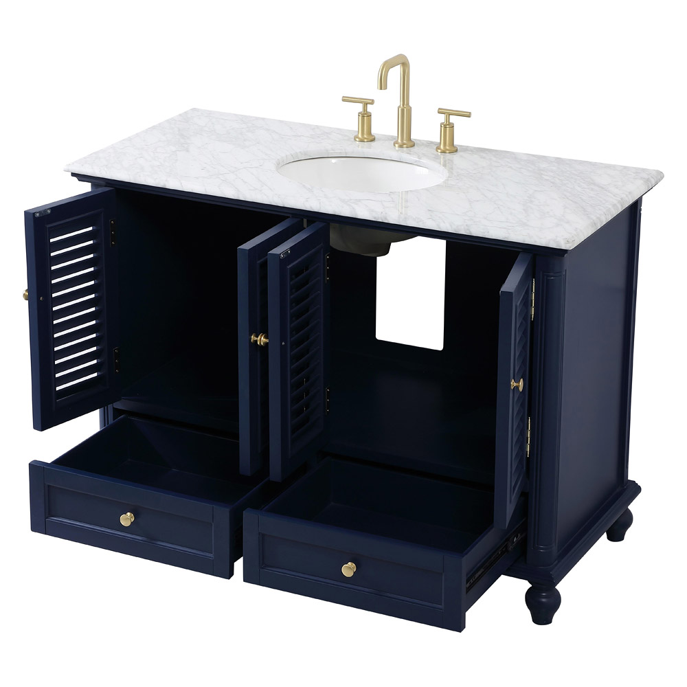 Elegant Bathroom Vanity - Blue (VF30548BL)
