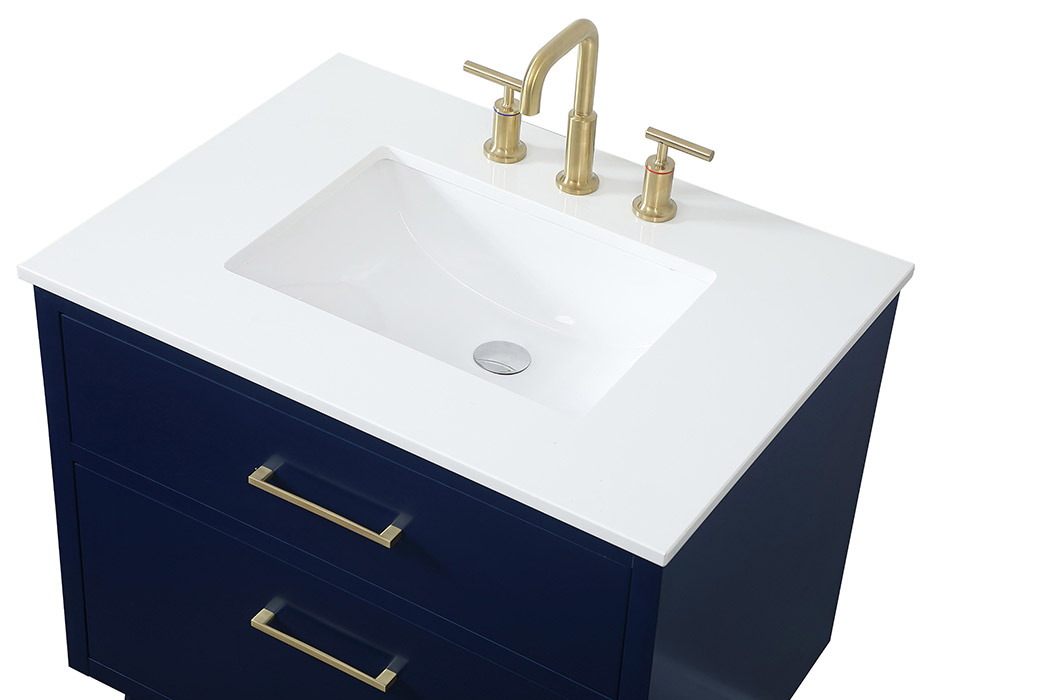 Elegant Bathroom Vanity - Blue (VF41030MBL)