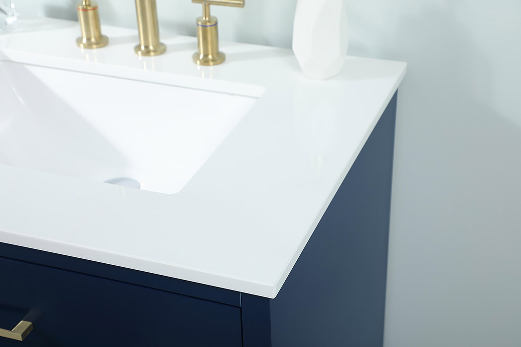 Elegant Bathroom Vanity - Blue (VF41030MBL)