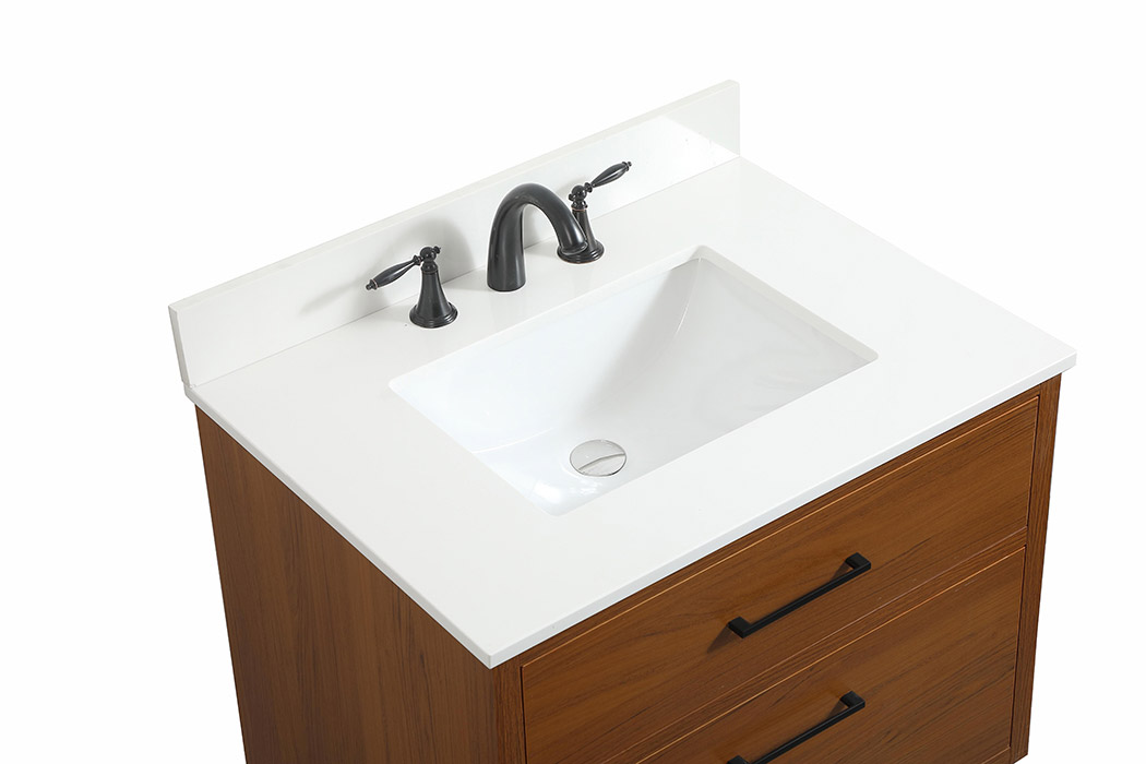 Elegant Bathroom Vanity - Teak (VF41030MTK-BS)