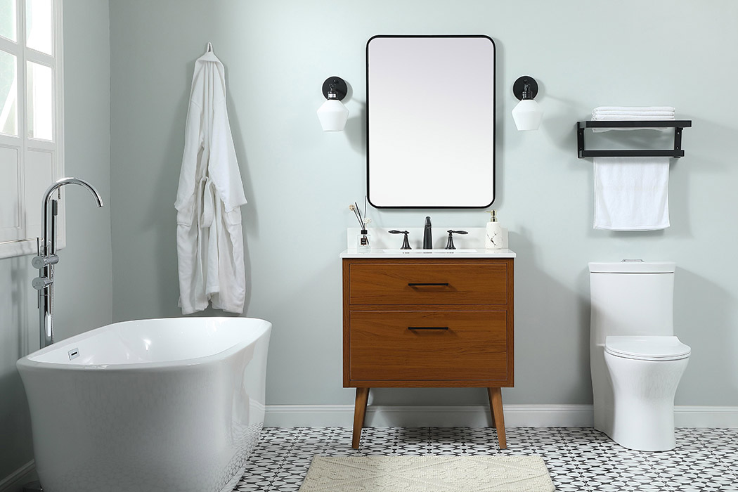 Elegant Bathroom Vanity - Teak (VF41030MTK-BS)