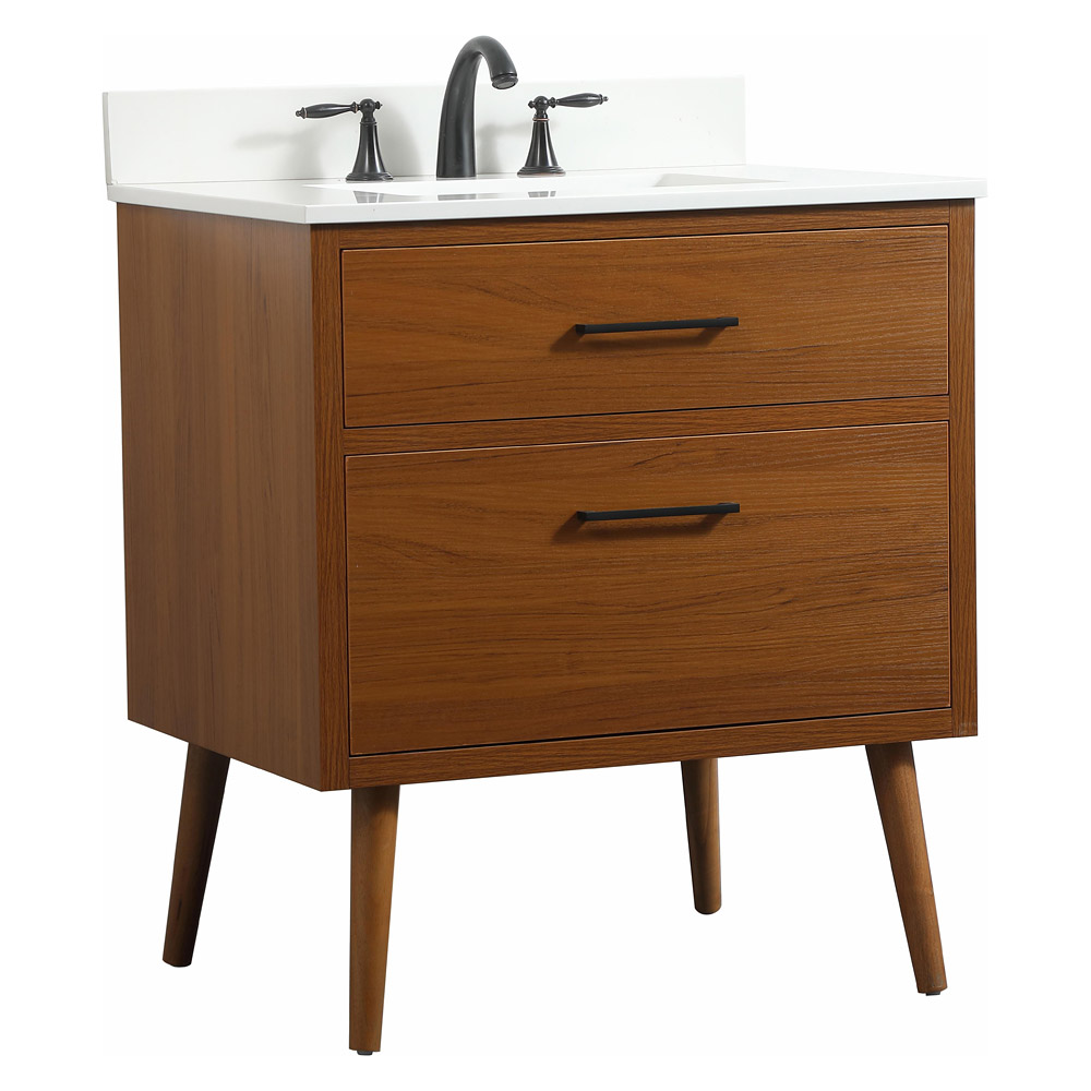 Elegant Bathroom Vanity - Teak (VF41030MTK-BS)