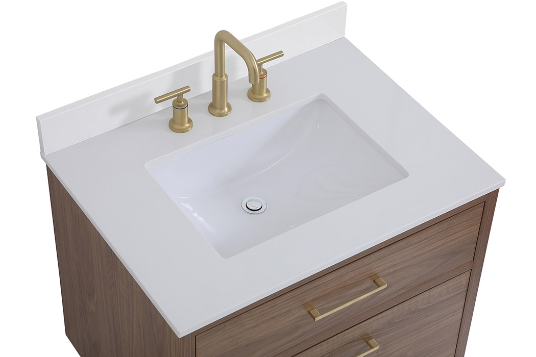 Elegant Bathroom Vanity - Walnut Brown (VF41030WB-BS)
