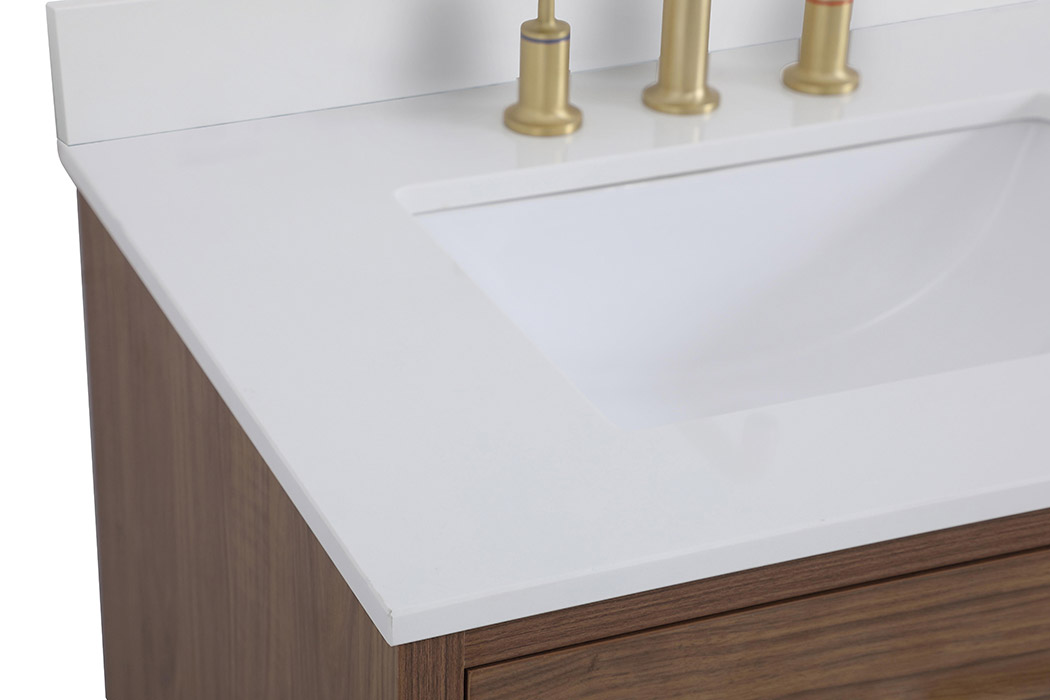 Elegant Bathroom Vanity - Walnut Brown (VF41030WB-BS)