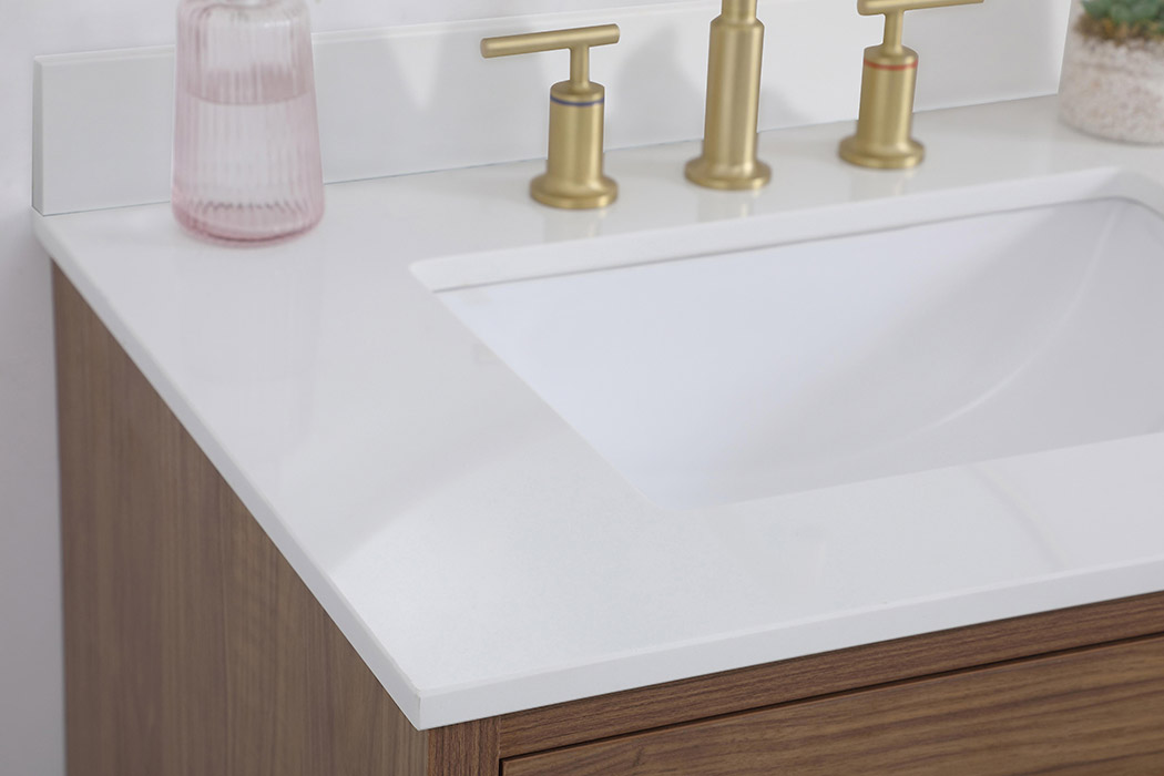 Elegant Bathroom Vanity - Walnut Brown (VF41030WB-BS)
