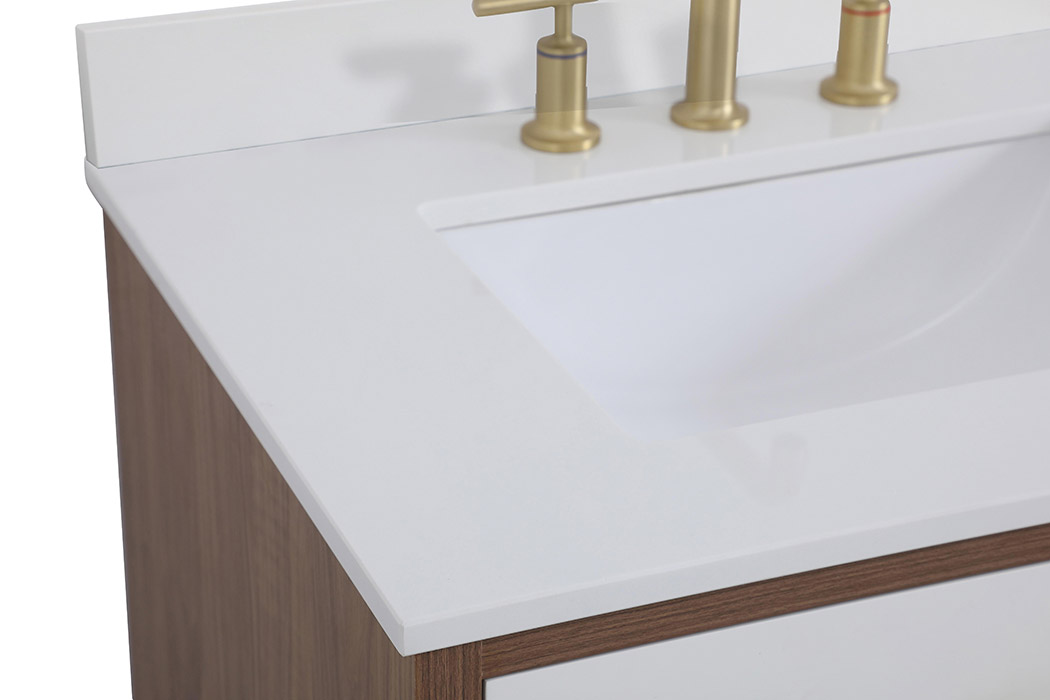 Elegant Bathroom Vanity - White (VF41030WH-BS)