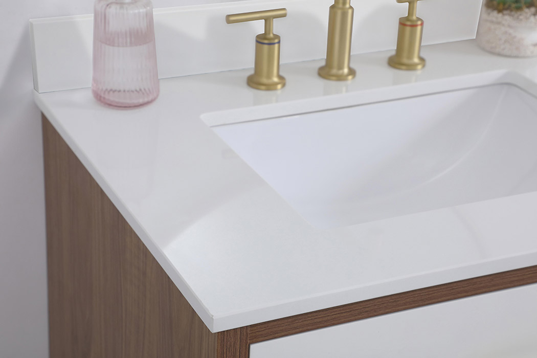 Elegant Bathroom Vanity - White (VF41030WH-BS)