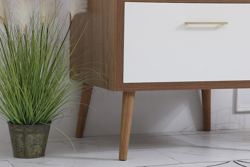 Elegant Bathroom Vanity - White (VF41030WH-BS)