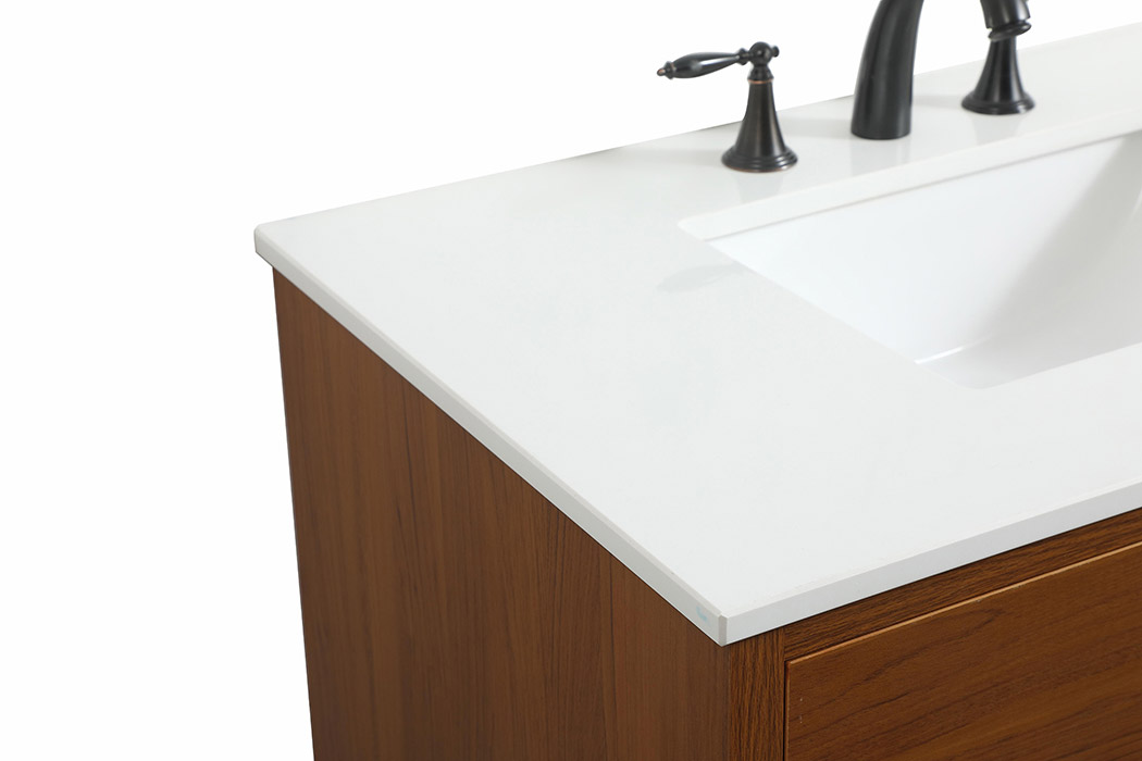 Elegant Bathroom Vanity - Teak (VF41036MTK)