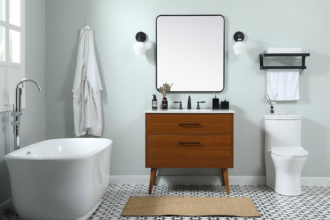 Elegant Bathroom Vanity - Teak (VF41036MTK)