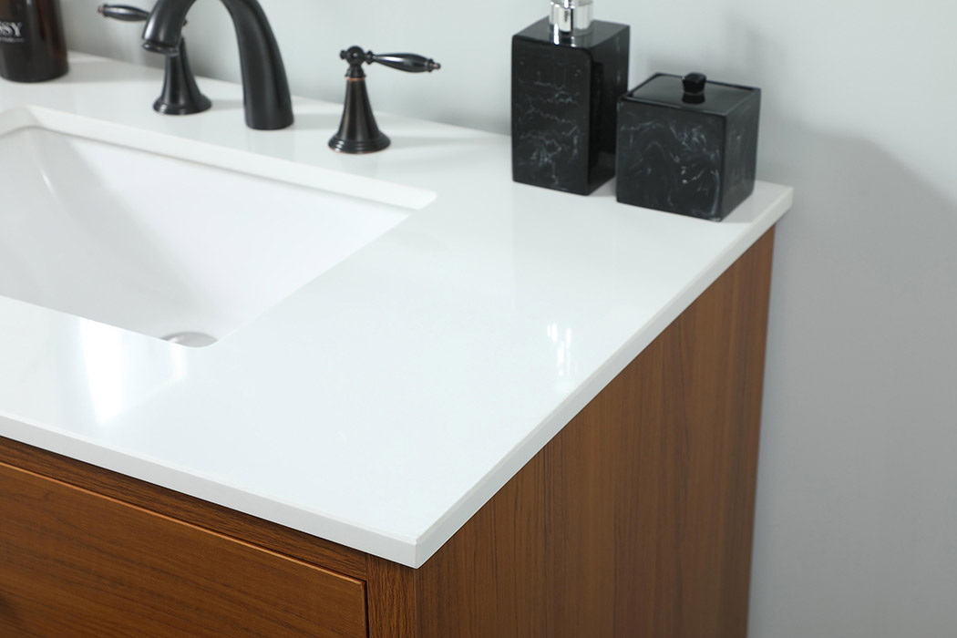 Elegant Bathroom Vanity - Teak (VF41036MTK)