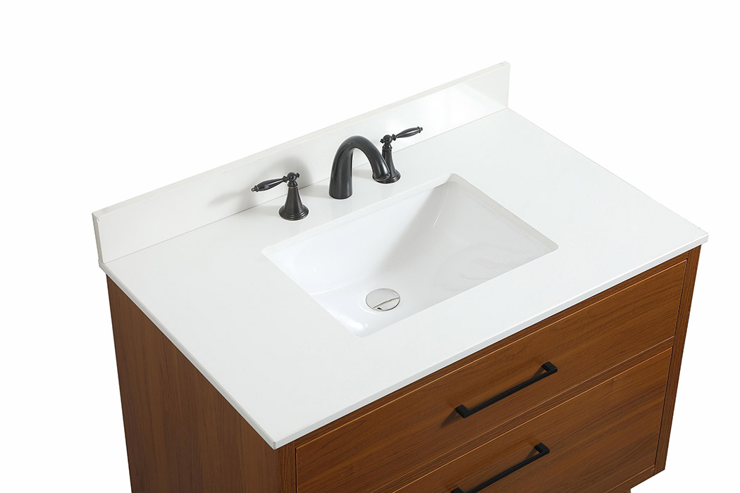 Elegant Bathroom Vanity - Teak (VF41036MTK-BS)