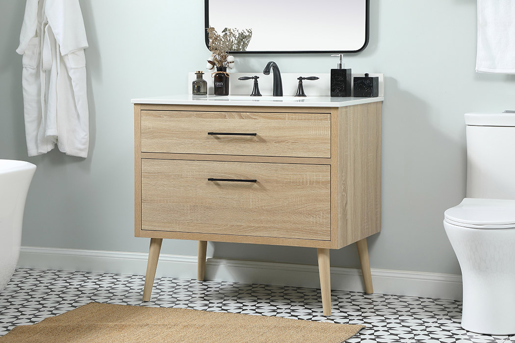 Elegant Bathroom Vanity - Mango Wood (VF41036MW-BS)