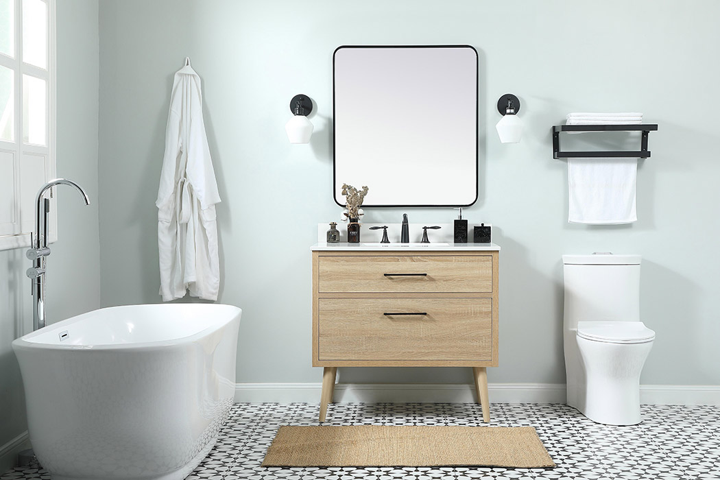 Elegant Bathroom Vanity - Mango Wood (VF41036MW-BS)