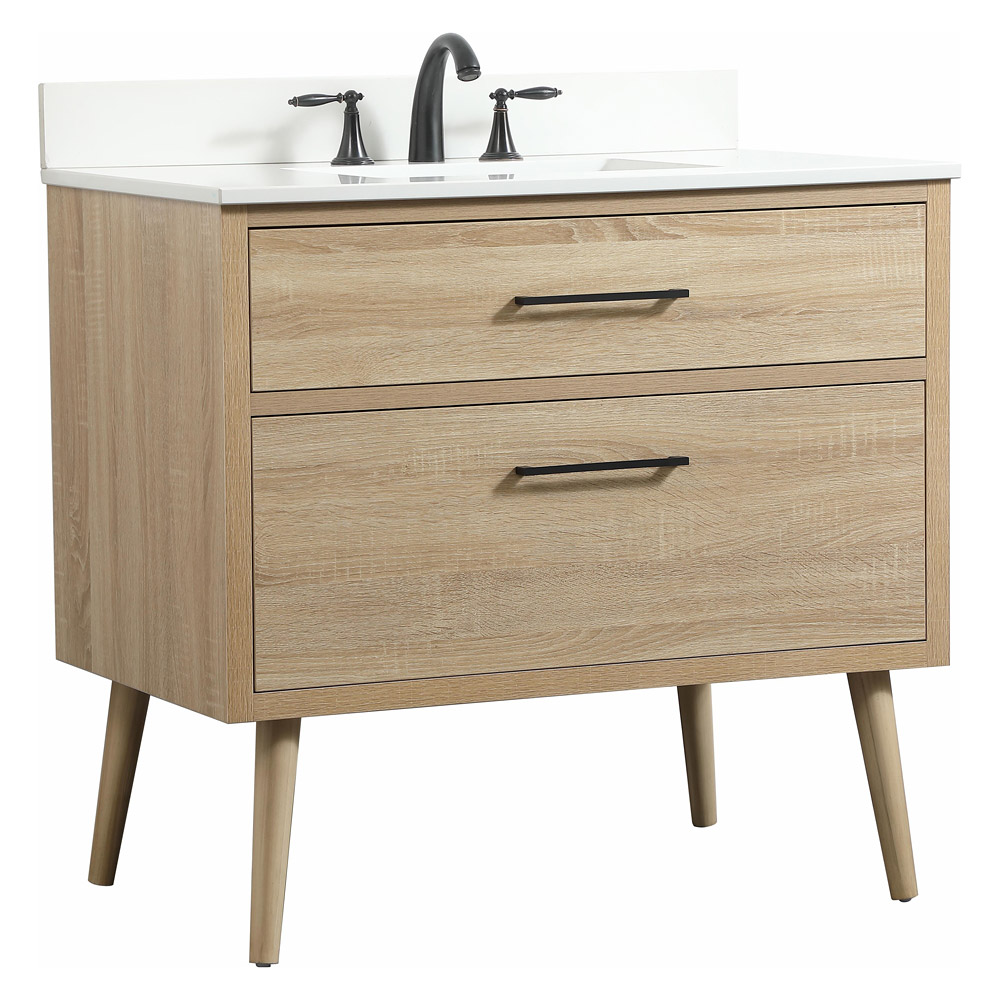 Elegant Bathroom Vanity - Mango Wood (VF41036MW-BS)