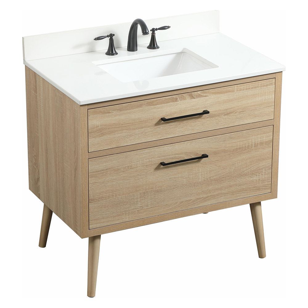 Elegant Bathroom Vanity - Mango Wood (VF41036MW-BS)