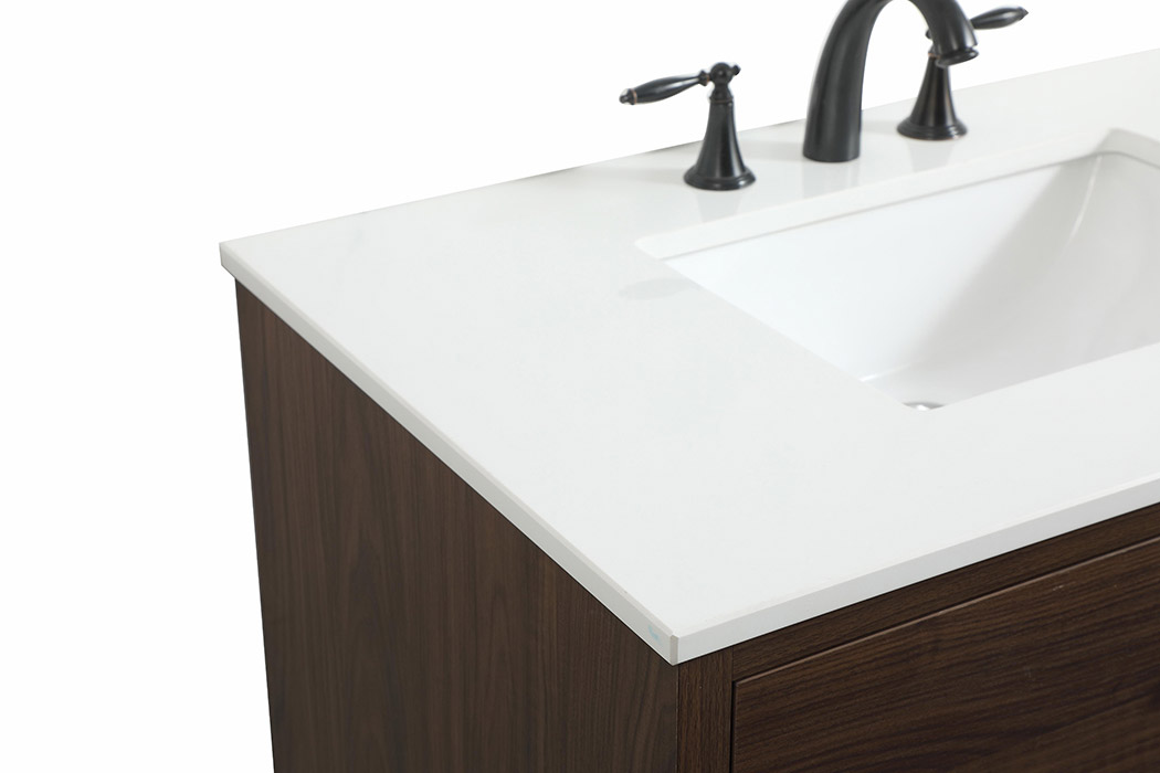 Elegant Bathroom Vanity - Walnut (VF41036MWT)