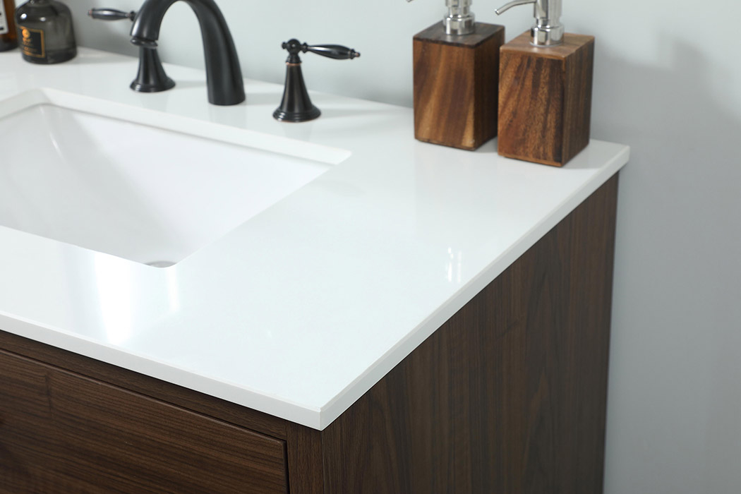 Elegant Bathroom Vanity - Walnut (VF41036MWT)