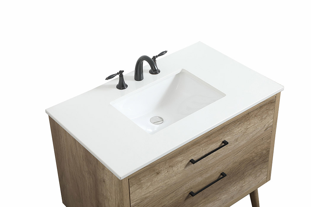 Elegant Bathroom Vanity - Natural Oak (VF41036NT)