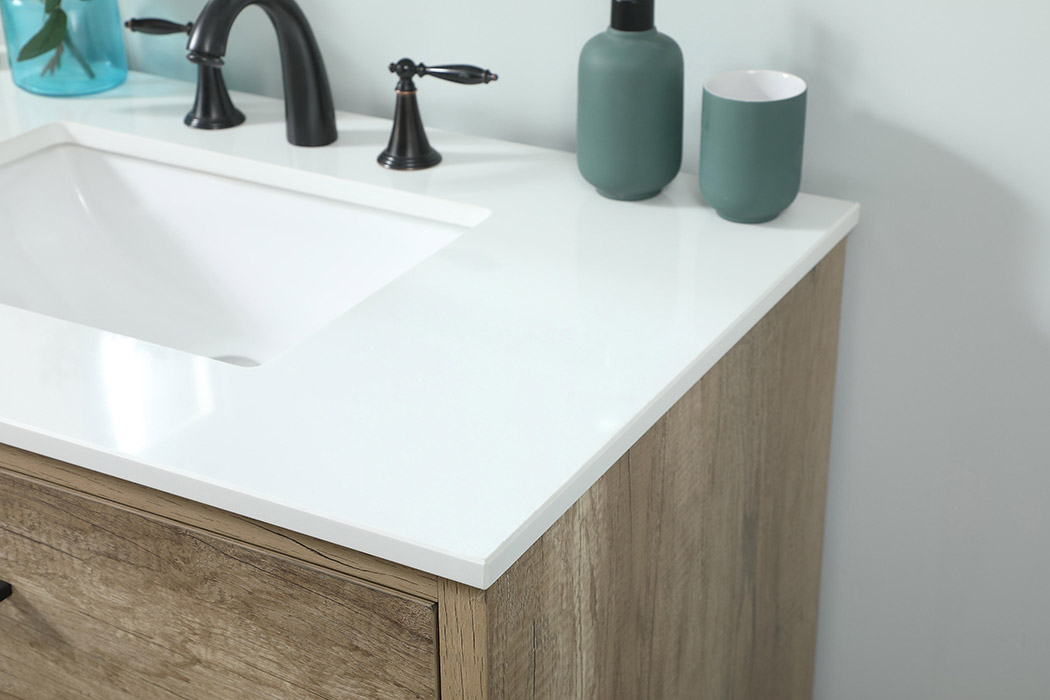 Elegant Bathroom Vanity - Natural Oak (VF41036NT)