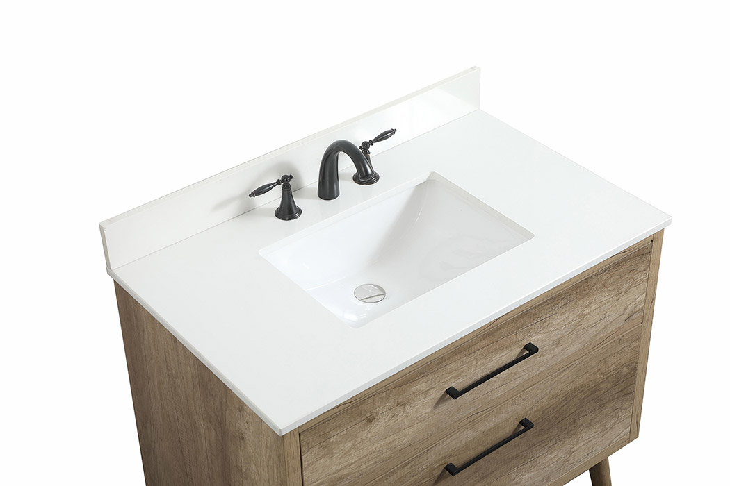 Elegant Bathroom Vanity - Natural Oak (VF41036NT-BS)