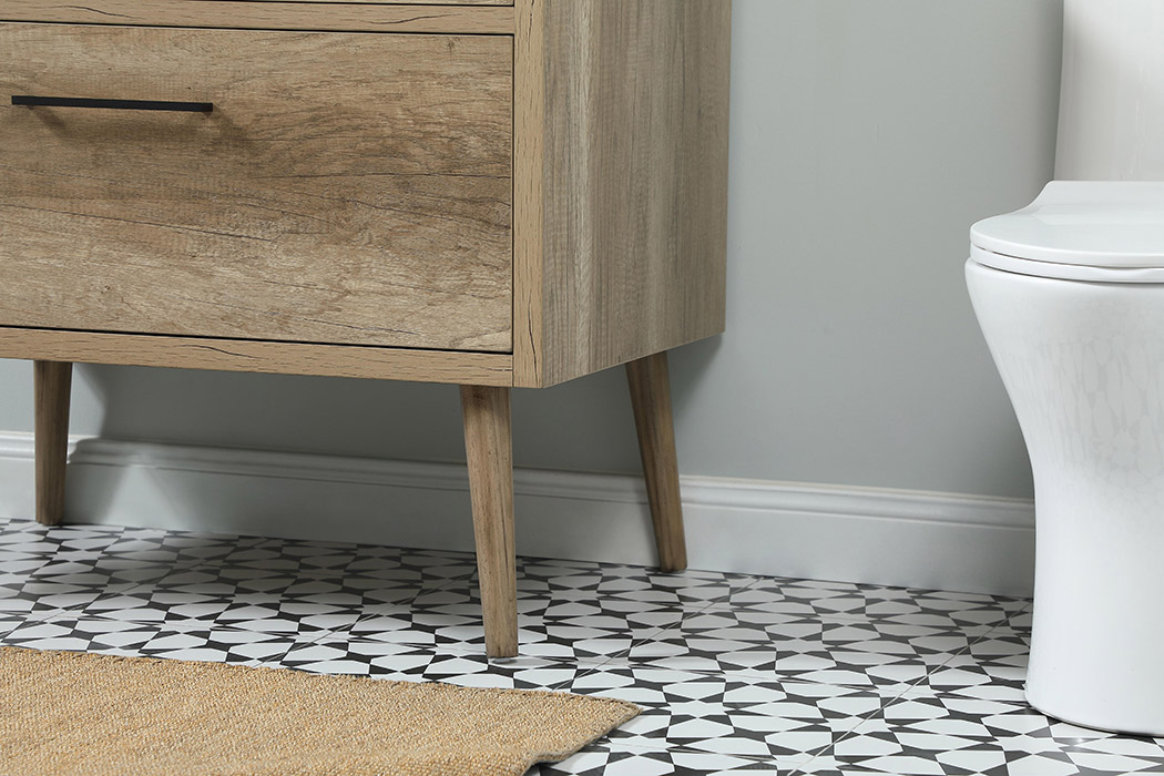 Elegant Bathroom Vanity - Natural Oak (VF41036NT-BS)